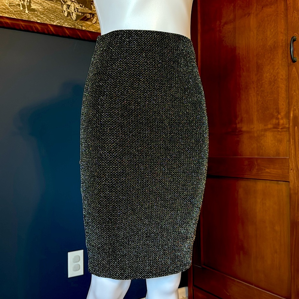 Sparkly stretchy pencil skirt